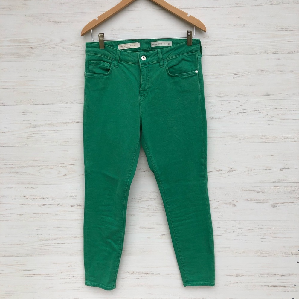 Pilcro and the letterpress kelly green jeans 30